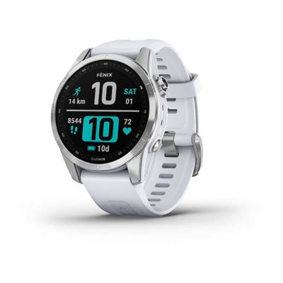 Garmin Fenix 7S Steinweiss/Silber