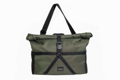 Brompton Borough bag M, Olive, with frame