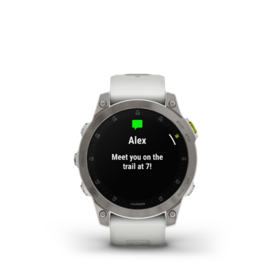 Garmin Epix Sapphire Schneeweiss