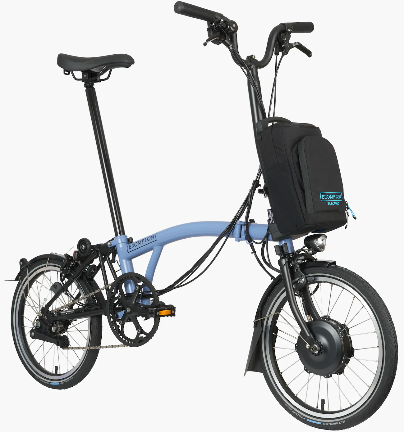 Brompton C-Line Electric – Cloud Blue/Black, Mittel