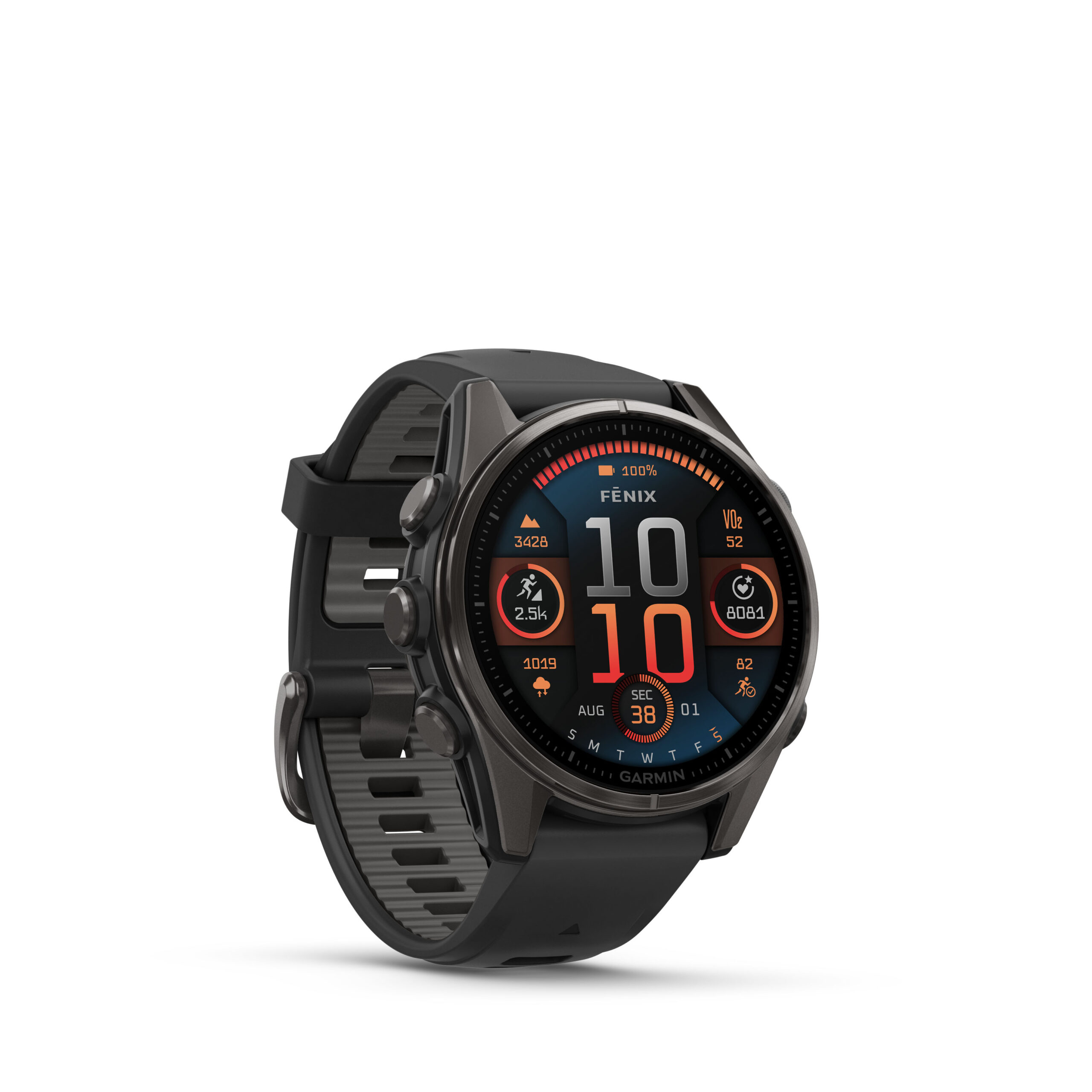 Fenix8_43_HR_Carbon_Black_Front-right_0015_fenix8_wf_43_51mm_sapphire_carbongray