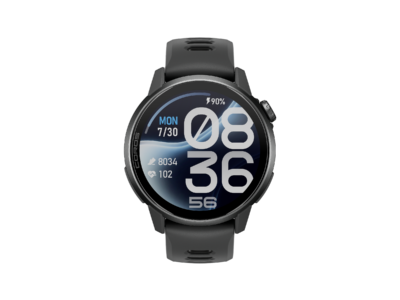 COROS PACE 4 Pro GPS-Sportuhr – Schwarz (Silikonarmband)