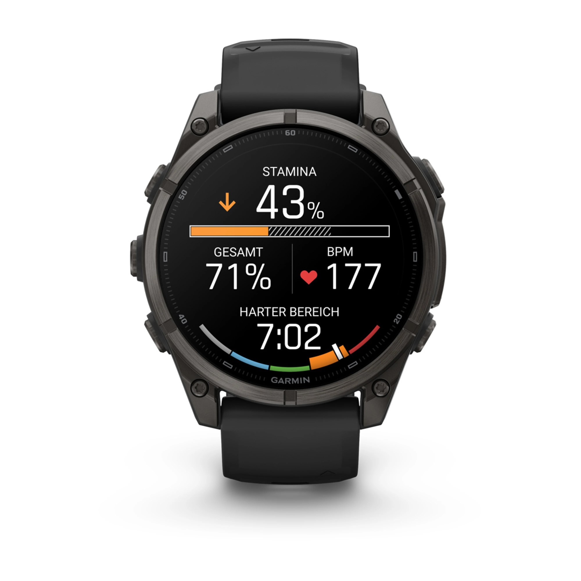 Garmin fenix 9 47mm Schwarz Carbongrau DLC Titan, Ansicht 3