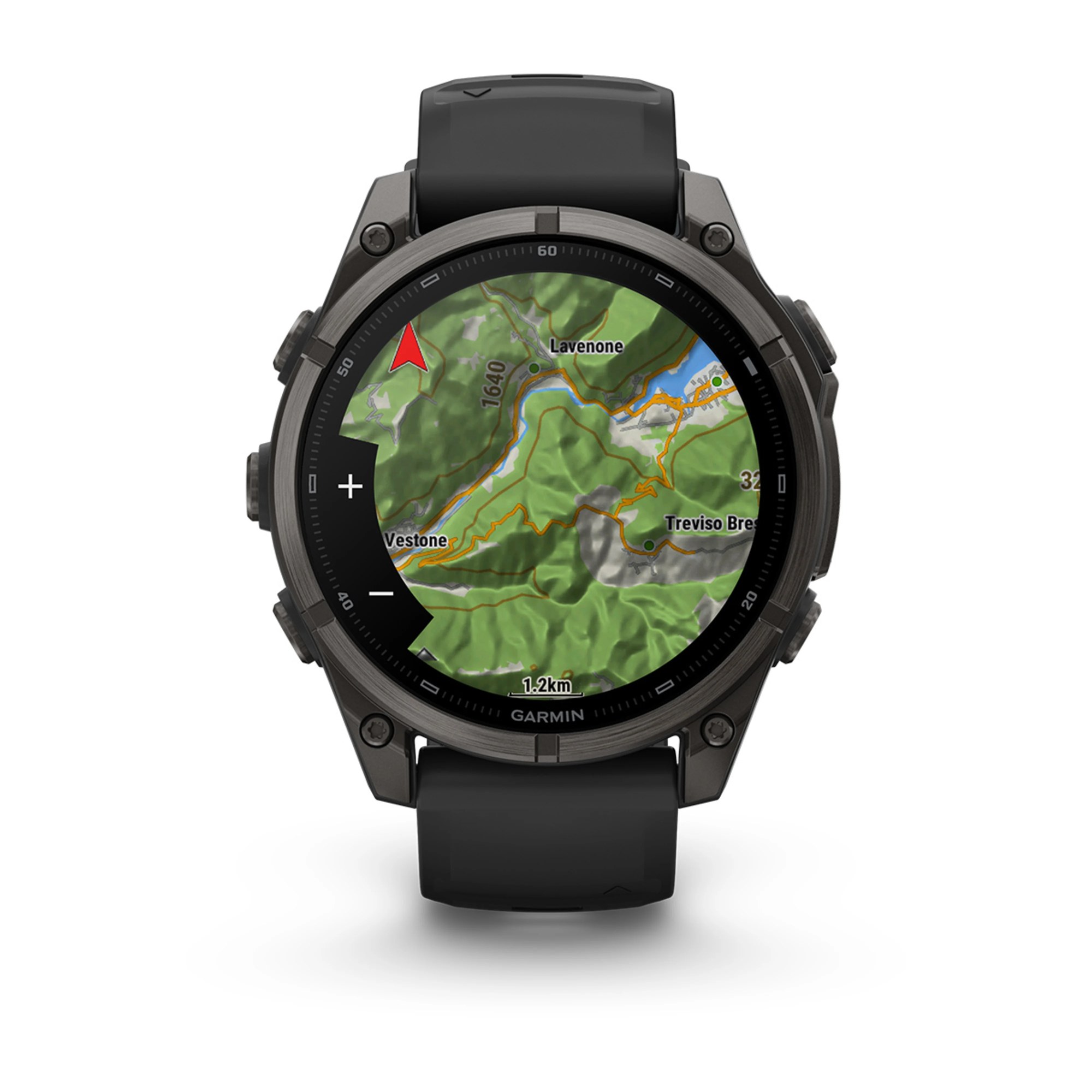 Garmin fenix 9 47mm Schwarz Carbongrau DLC Titan, Ansicht 4