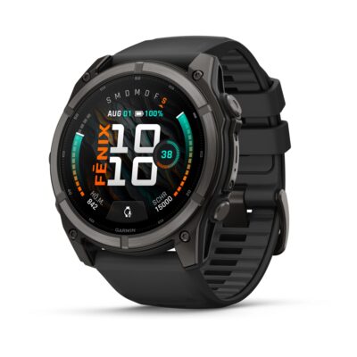 Garmin fenix 9 51mm Schwarz Carbongrau DLC Titan, Ansicht 1