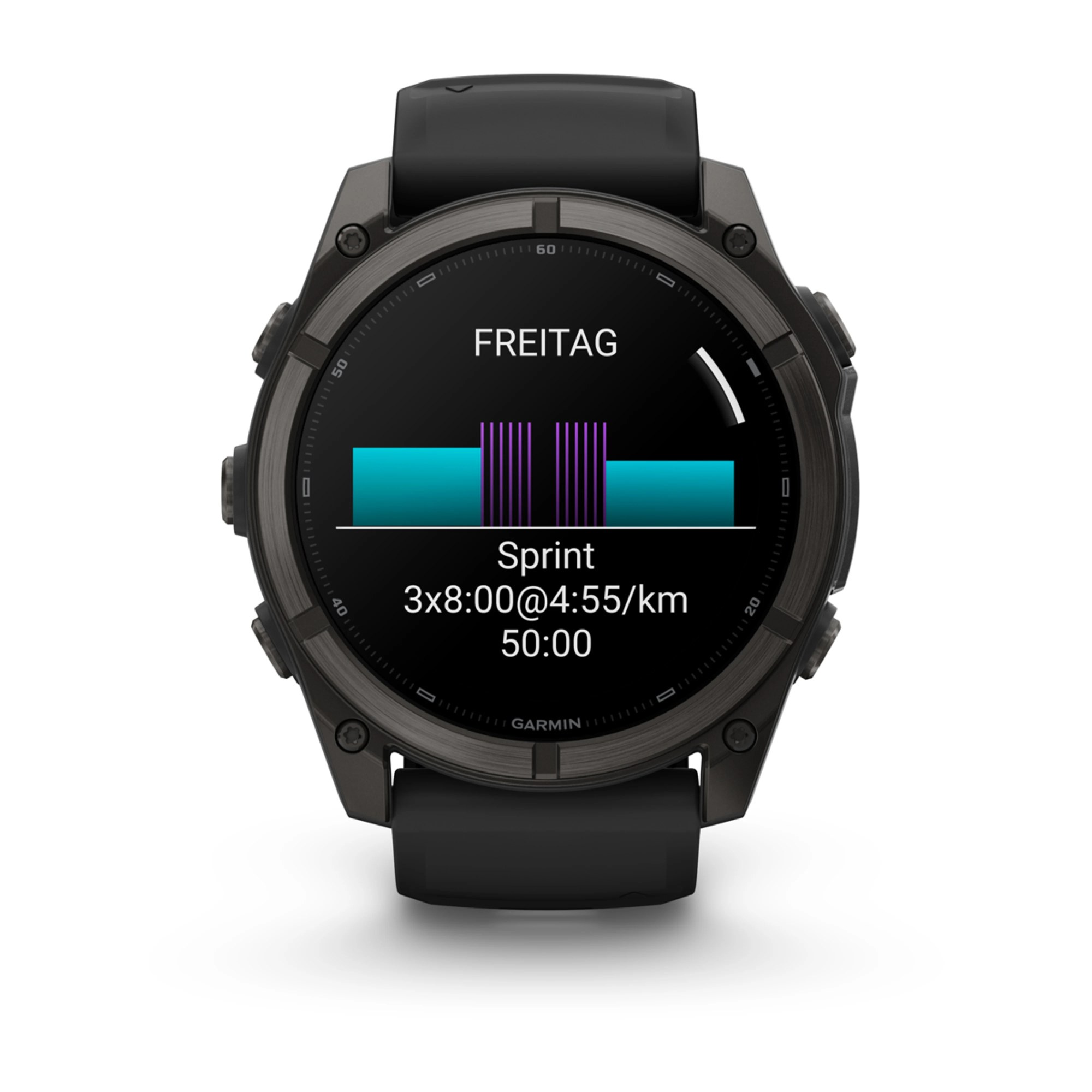 Garmin fenix 9 51mm Schwarz Carbongrau DLC Titan, Ansicht 9