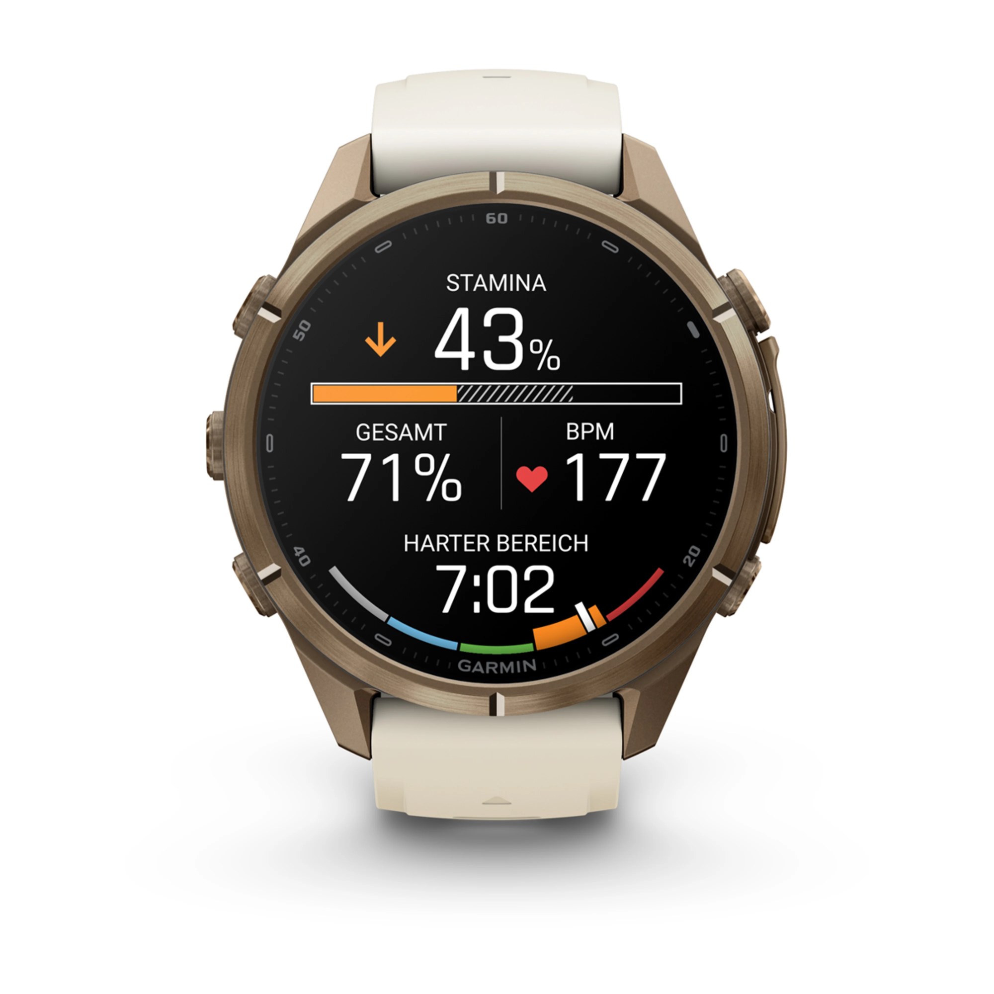 Garmin fenix 9 Pro inReach 43mm Autumn Gold Titan, Ansicht 4
