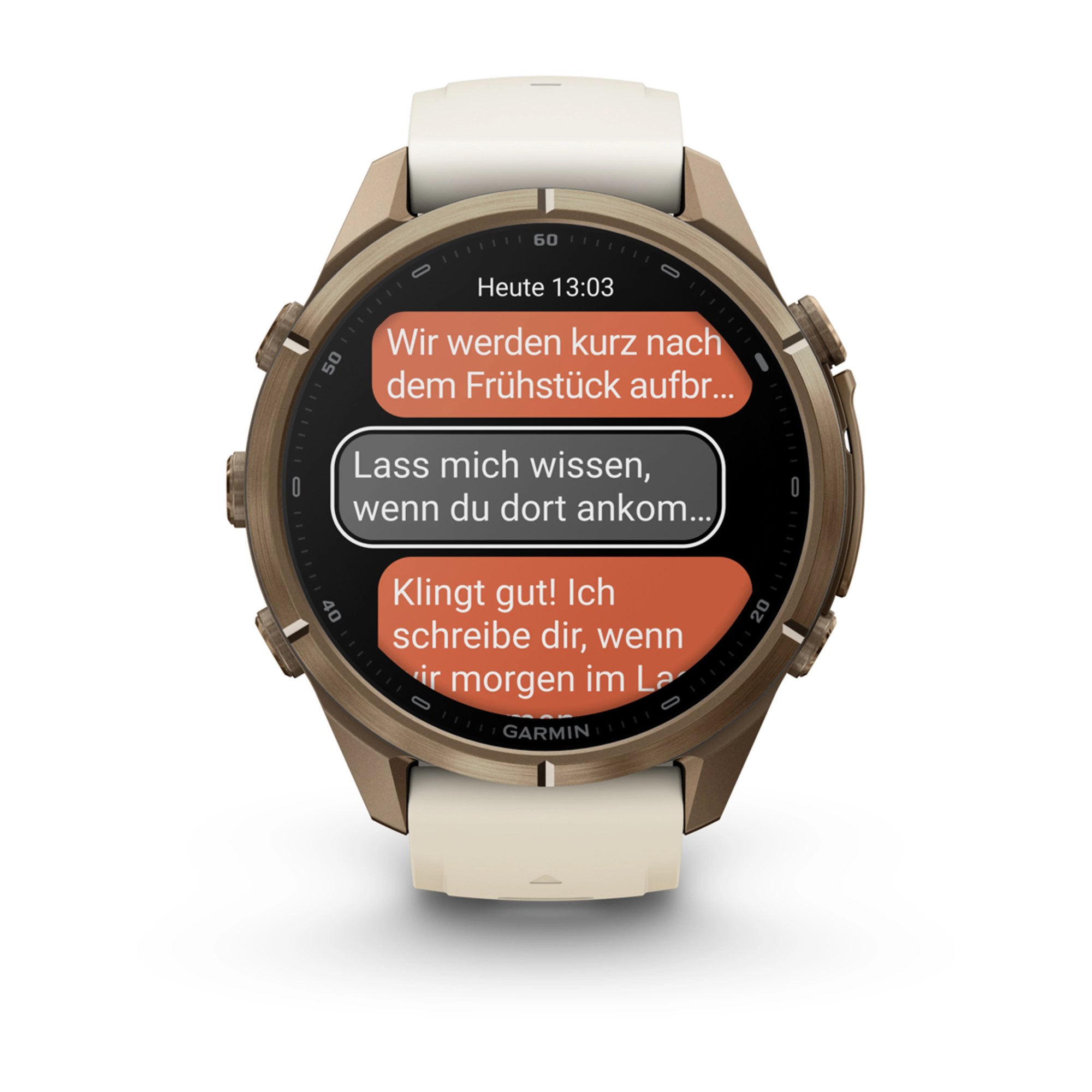Garmin fenix 9 Pro inReach 43mm Autumn Gold Titan, Ansicht 8