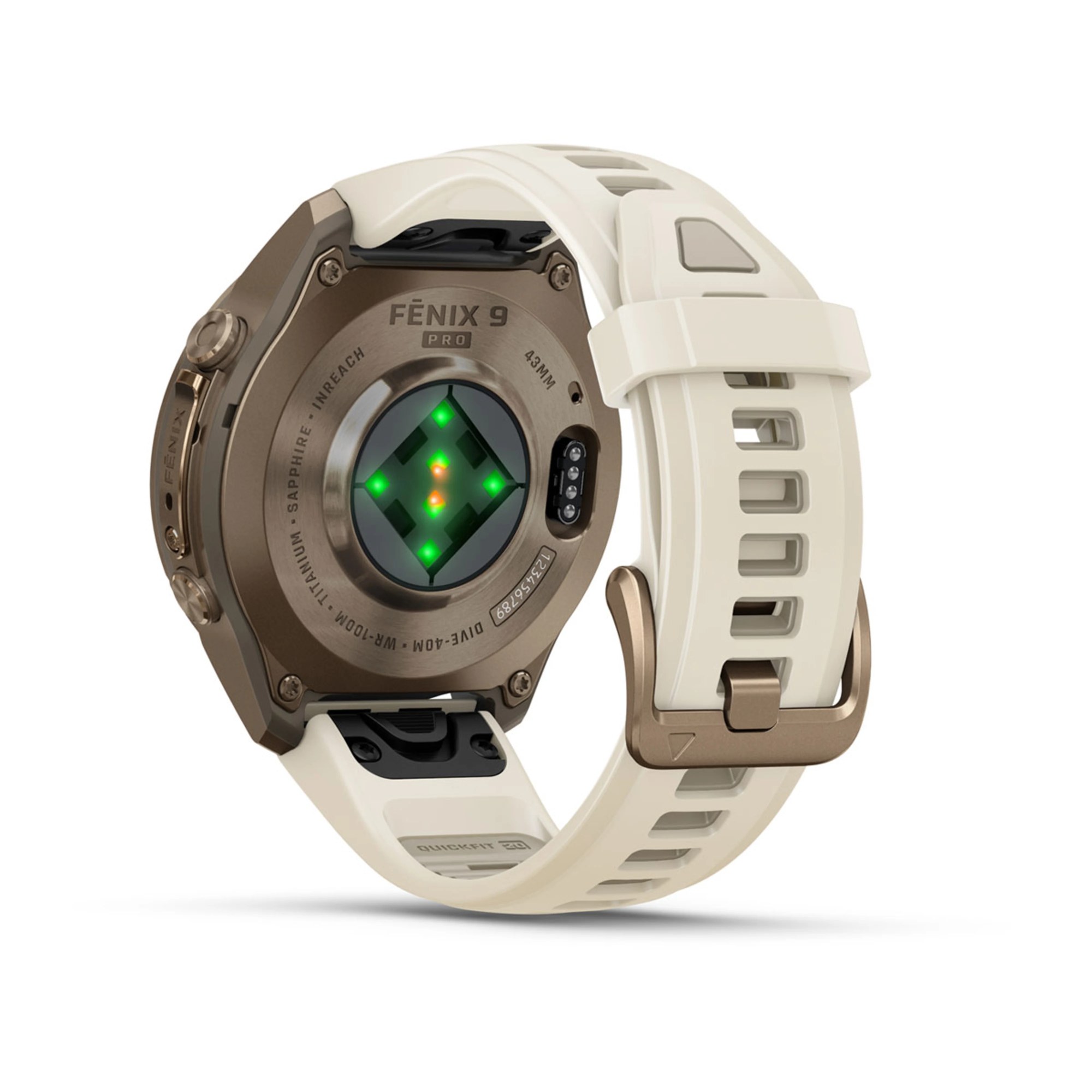 Garmin fenix 9 Pro inReach 43mm Autumn Gold Titan, Ansicht 12
