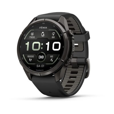 Garmin fenix 9 Pro inReach 43mm Carbongrau DLC Titan, Ansicht 1