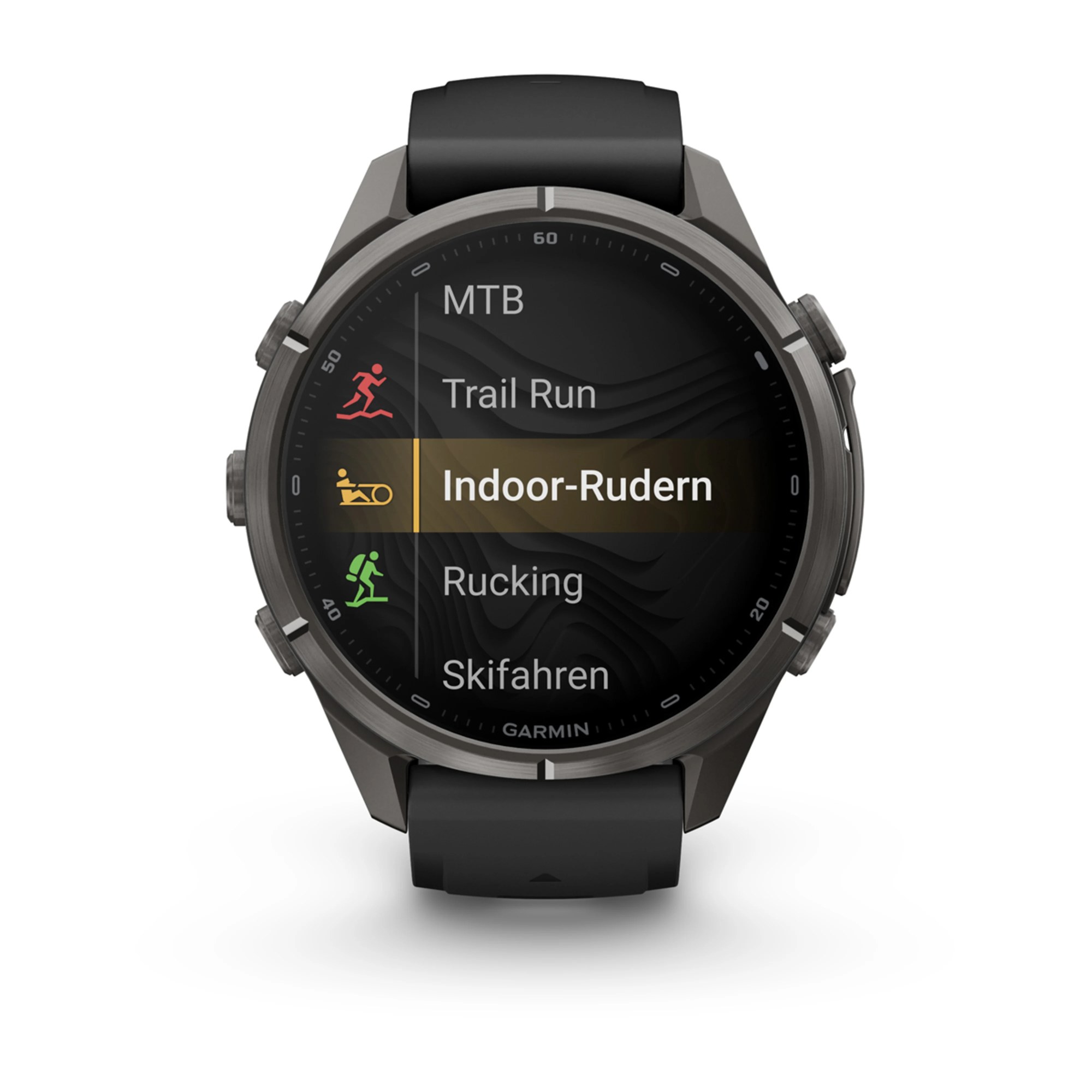 Garmin fenix 9 Pro inReach 43mm Carbongrau DLC Titan, Ansicht 6