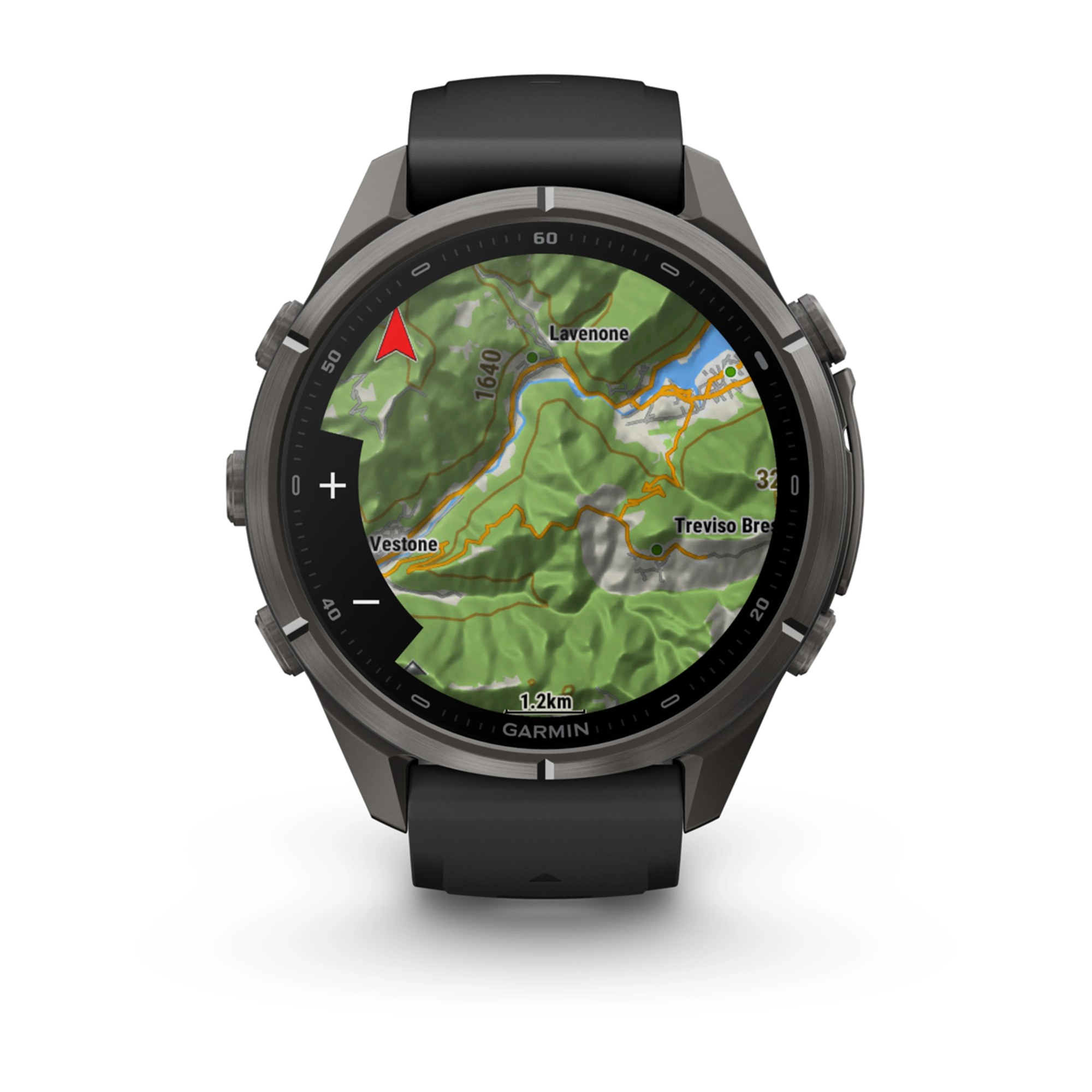 Garmin fenix 9 Pro inReach 43mm Carbongrau DLC Titan, Ansicht 10