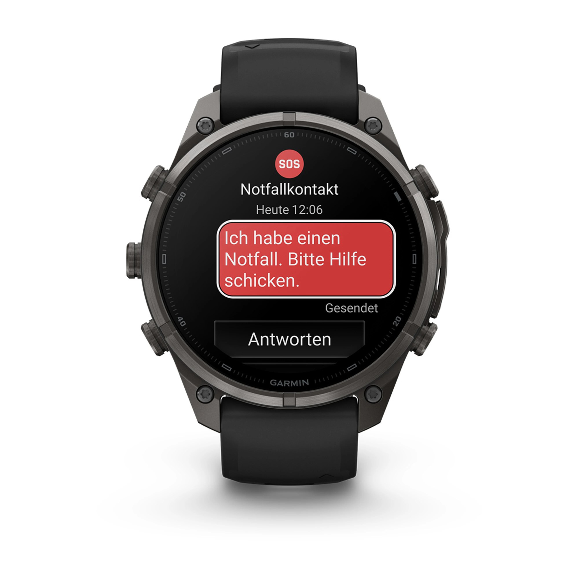 Garmin fenix 9 Pro inReach 47mm Carbongrau DLC Titan, Ansicht 5