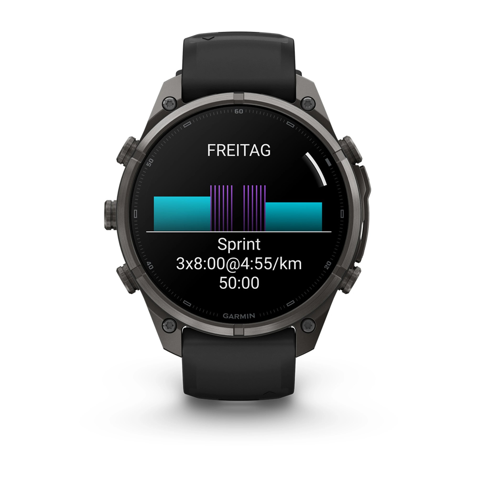 Garmin fenix 9 Pro inReach 47mm Carbongrau DLC Titan, Ansicht 7