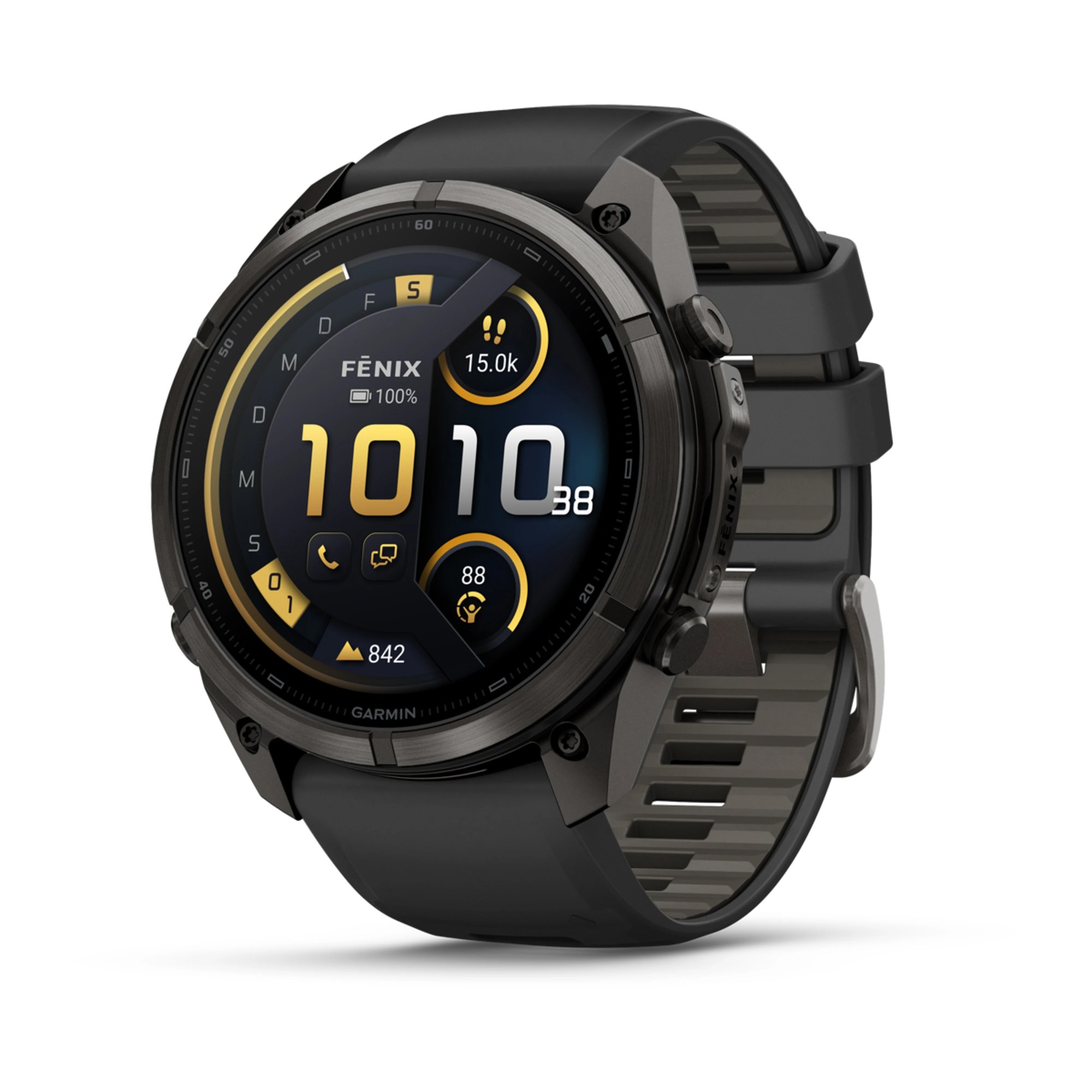 Garmin fenix 9 Pro inReach 51mm Carbongrau DLC Titan, Ansicht 1