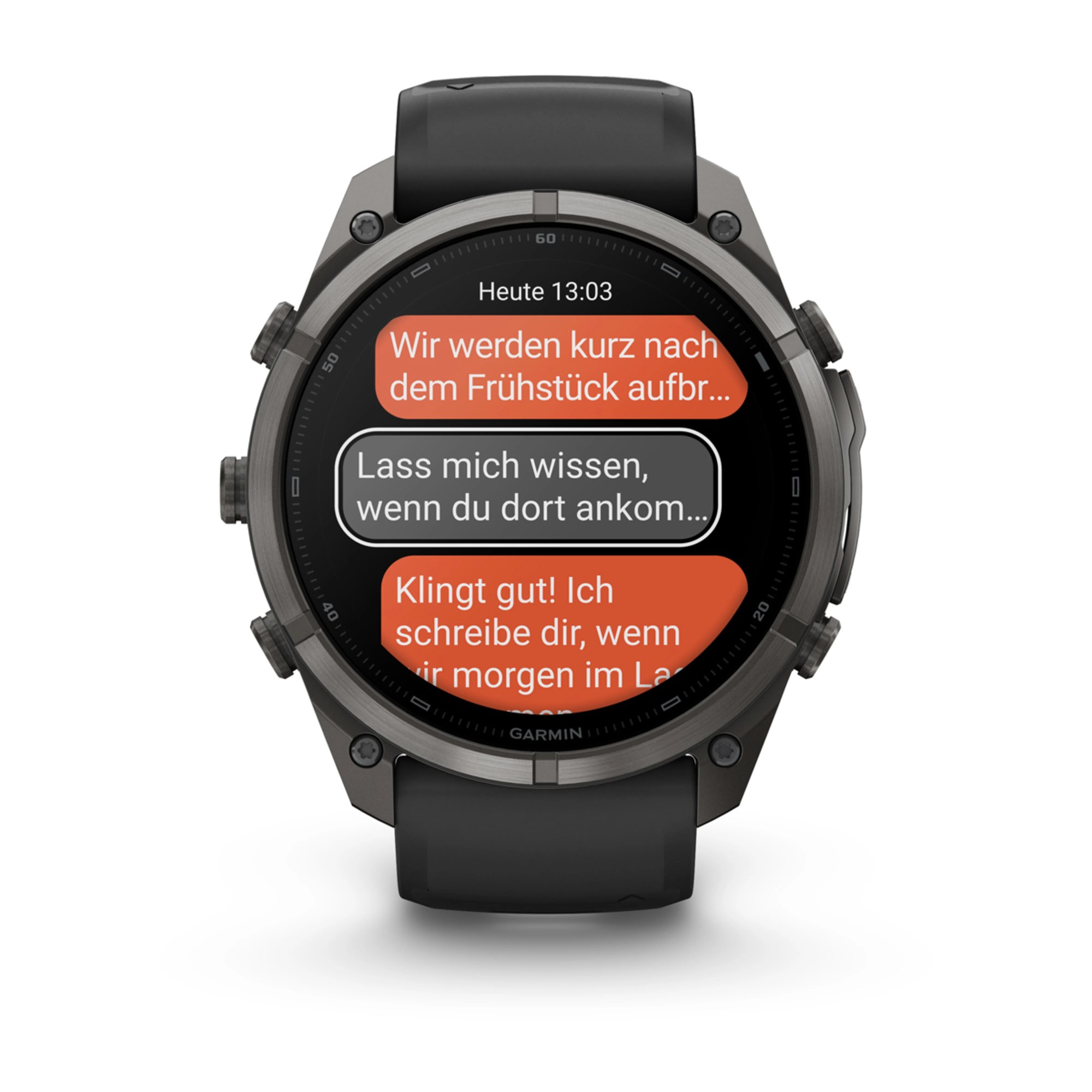 Garmin fenix 9 Pro inReach 51mm Carbongrau DLC Titan, Ansicht 8