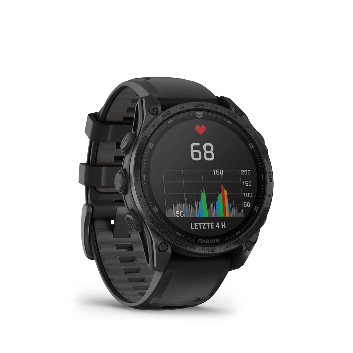 Garmin tactix 8 – AMOLED, 47mm – Titan-Lünette mit Silikon-Armband Schwarz/Dunkelgrau Garmin tactix 8 AMOLED 47mm, Ansicht 3