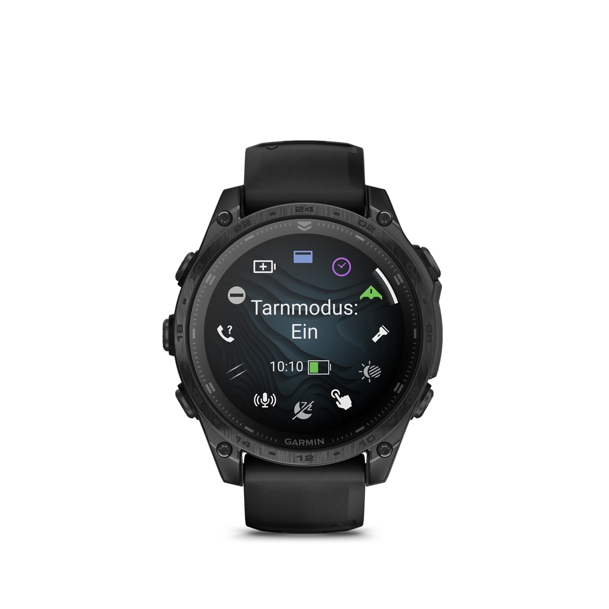 Garmin tactix 8 – AMOLED, 47mm – Titan-Lünette mit Silikon-Armband Schwarz/Dunkelgrau Garmin tactix 8 AMOLED 47mm, Ansicht 4