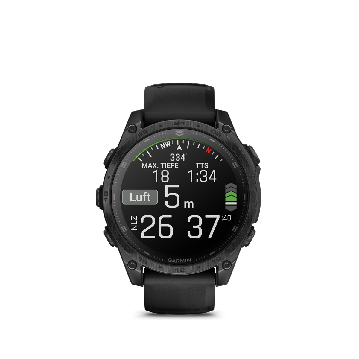 Garmin tactix 8 – AMOLED, 47mm – Titan-Lünette mit Silikon-Armband Schwarz/Dunkelgrau Garmin tactix 8 AMOLED 47mm, Ansicht 8
