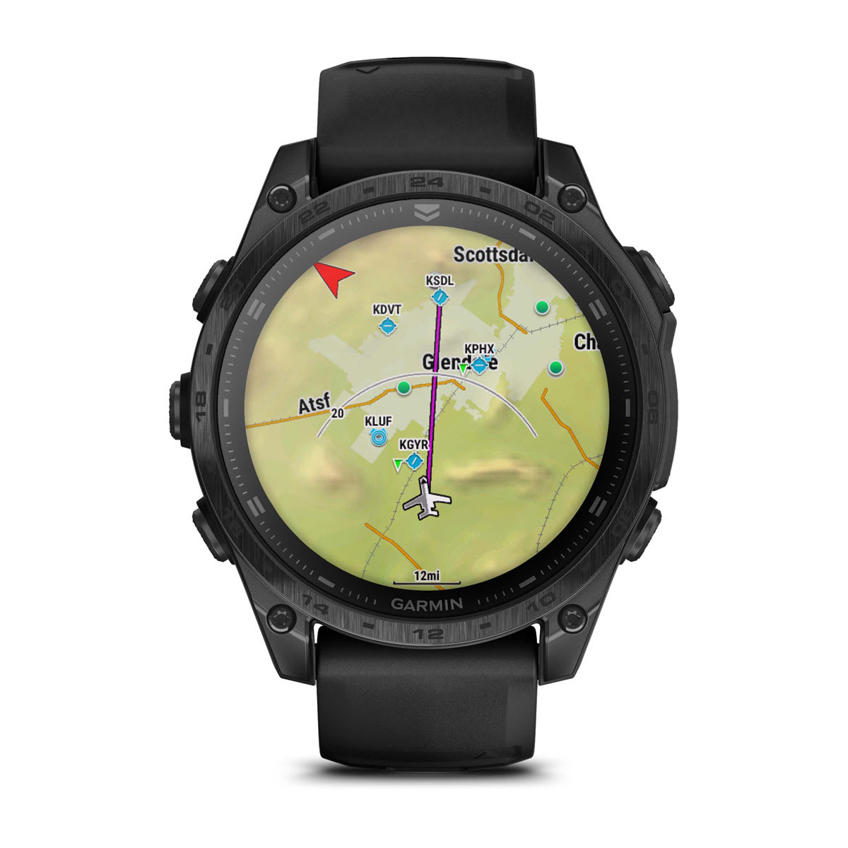 Garmin tactix 8 – AMOLED, 47mm – Titan-Lünette mit Silikon-Armband Schwarz/Dunkelgrau Garmin tactix 8 AMOLED 47mm, Ansicht 9