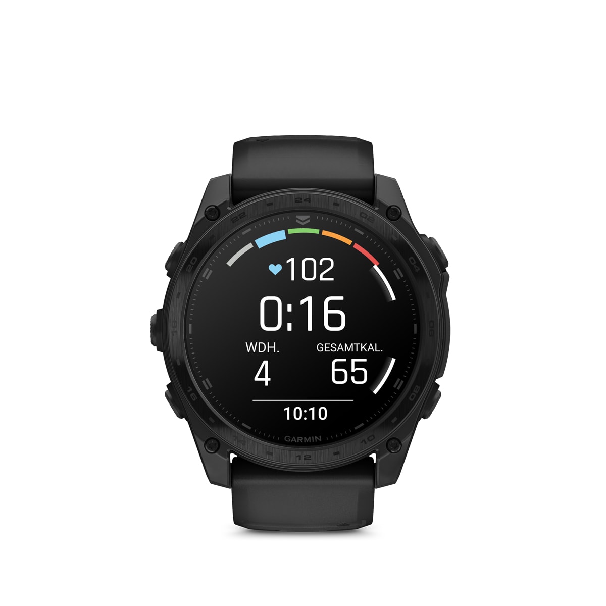 Garmin tactix 8 – AMOLED, 51mm – Titan-Lünette mit Nylon-Armband Schwarz und Silikon-Armband Schwarz/Dunkelgrau Garmin tactix 8 AMOLED 51mm, Ansicht 7