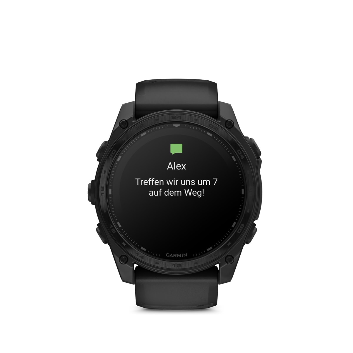 Garmin tactix 8 Elite – Solar, 51mm – Titan-Lünette mit Nylon-Armband Schwarz und Silikon-Armband Schwarz Garmin tactix 8 Solar Elite 51mm, Ansicht 2