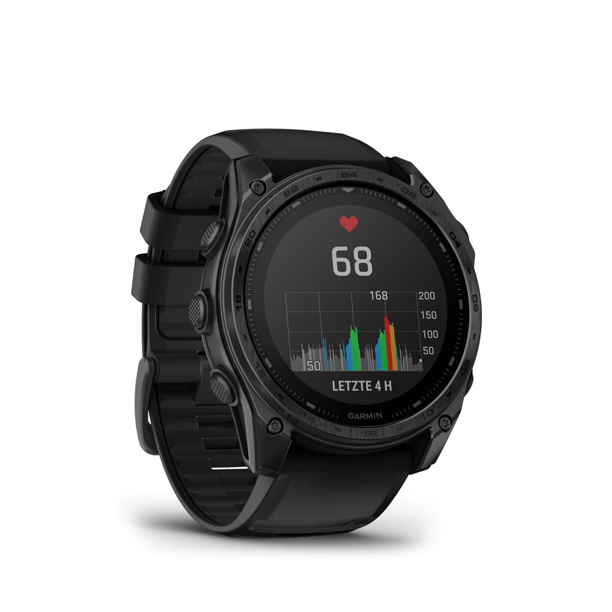 Garmin tactix 8 Elite – Solar, 51mm – Titan-Lünette mit Nylon-Armband Schwarz und Silikon-Armband Schwarz Garmin tactix 8 Solar Elite 51mm, Ansicht 3
