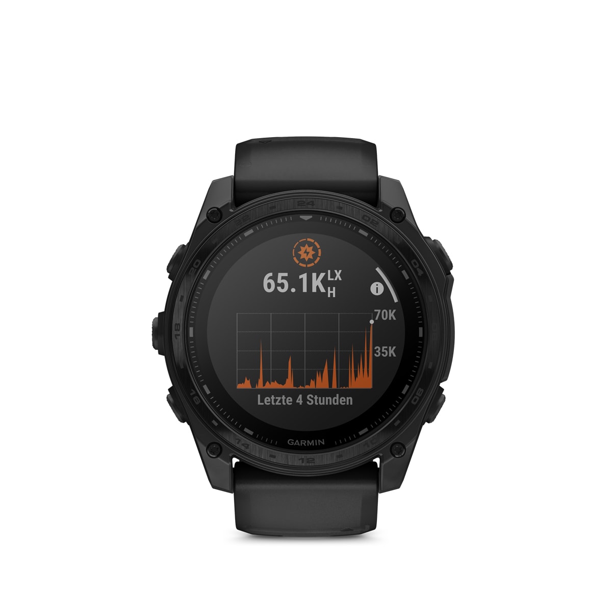 Garmin tactix 8 Elite – Solar, 51mm – Titan-Lünette mit Nylon-Armband Schwarz und Silikon-Armband Schwarz Garmin tactix 8 Solar Elite 51mm, Ansicht 7