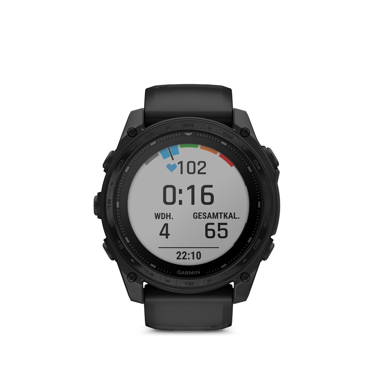 Garmin tactix 8 Elite – Solar, 51mm – Titan-Lünette mit Nylon-Armband Schwarz und Silikon-Armband Schwarz Garmin tactix 8 Solar Elite 51mm, Ansicht 8