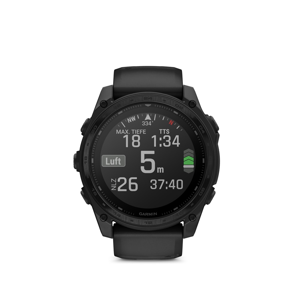 Garmin tactix 8 – Solar, 51mm – Titan-Lünette mit Nylon-Armband Schwarz und Silikon-Armband Schwarz Garmin tactix 8 Solar 51mm, Ansicht 9