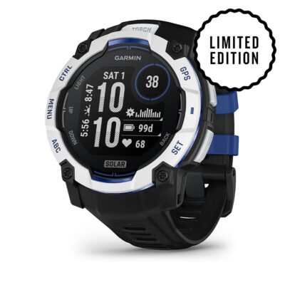 Garmin Instinct 3 Solar 50 mm - Schwarz/Steinweiß