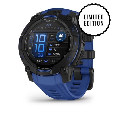 Garmin Instinct 3 AMOLED 45 mm - Schwarz/Bolt Blue