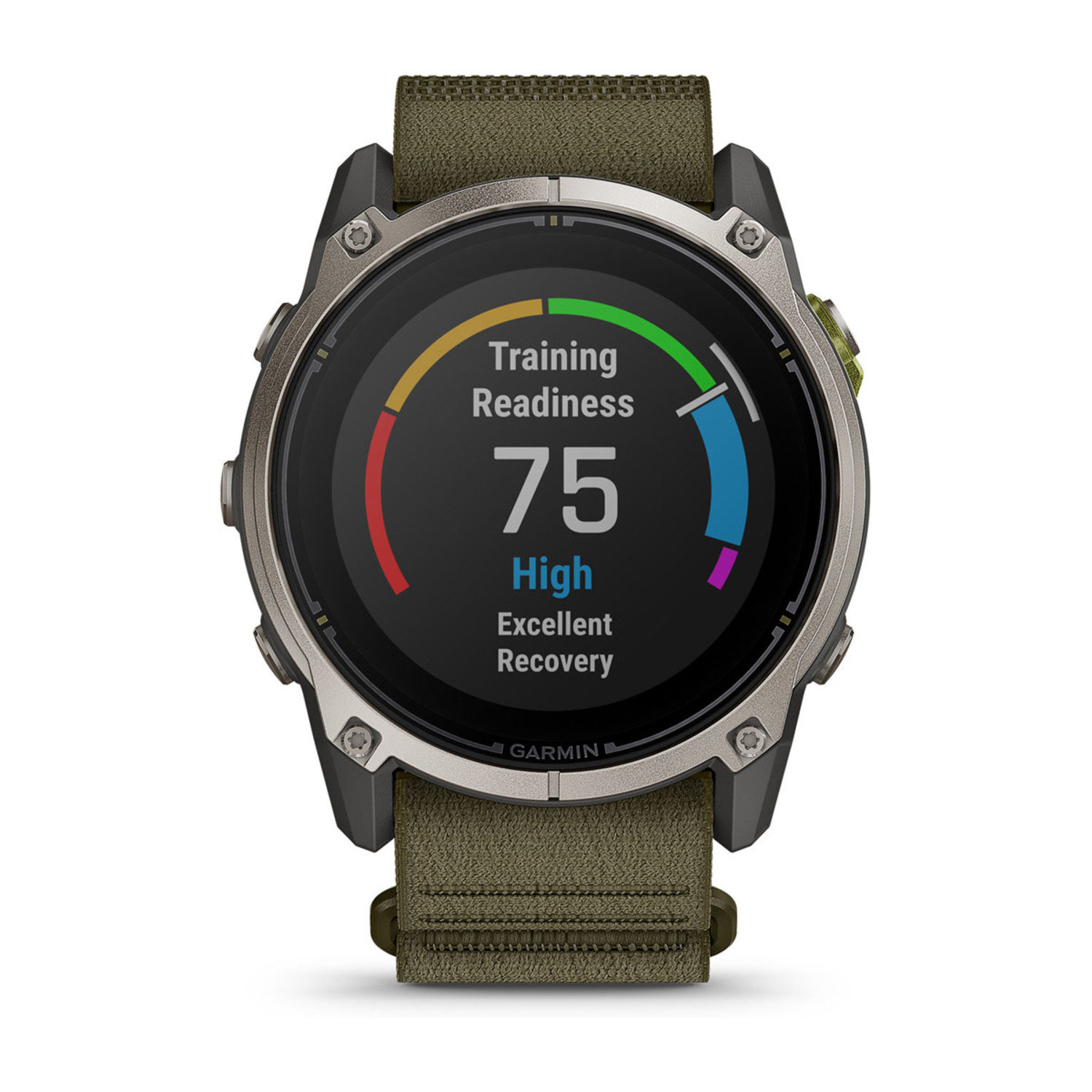Garmin Enduro 4 – Solar, 51mm – Titan-Lünette mit ComfortFit Textil-Armband Dark Olive Garmin Enduro 4, Ansicht 9