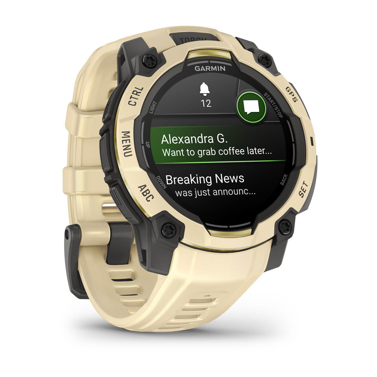 Garmin Instinct 3 AMOLED 45 mm - Grau/Citrine Garmin Instinct 3 AMOLED 45 mm - Grau/Citrine