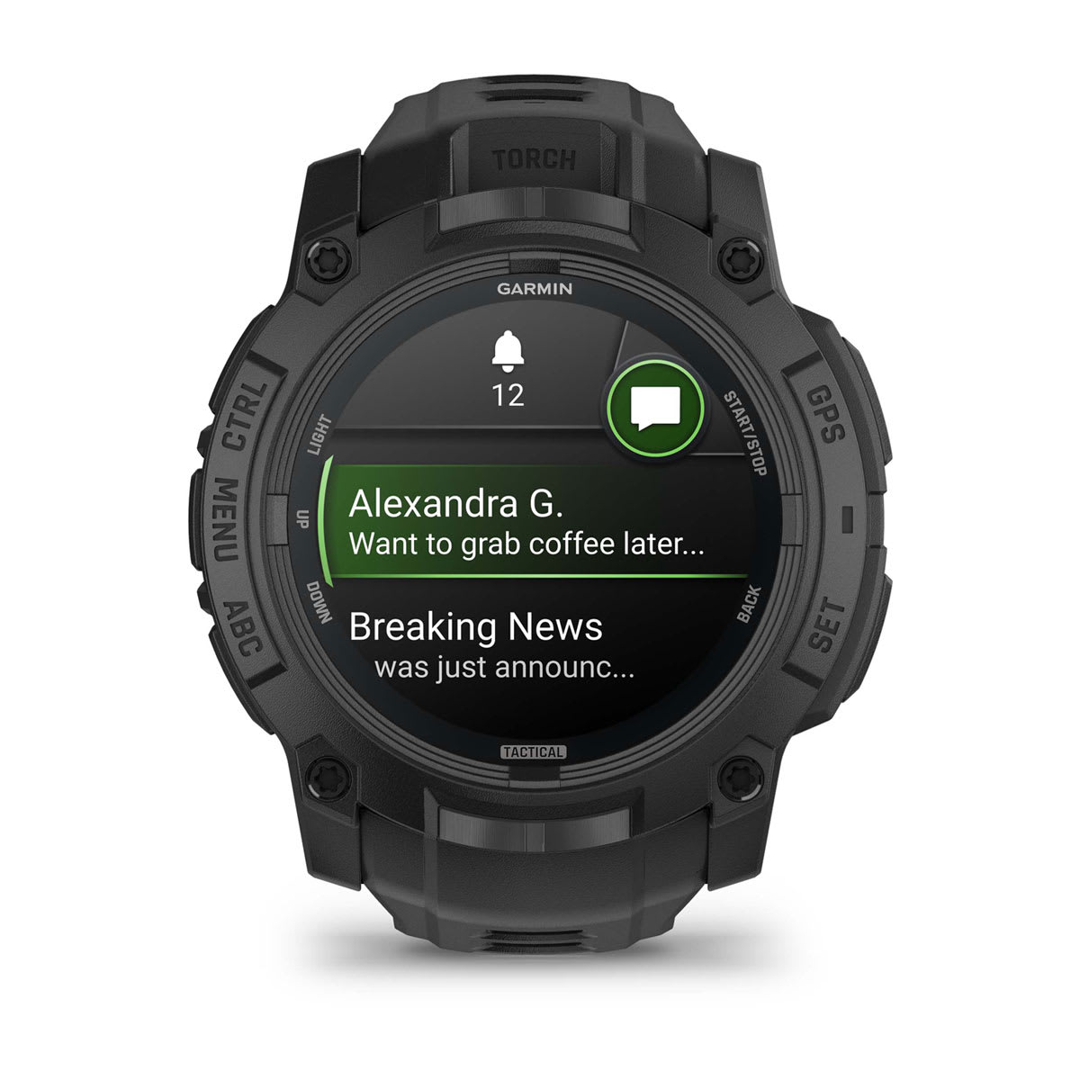 Garmin Instinct 3 Tactical Edition AMOLED 50 mm - Schwarz Garmin Instinct 3 Tactical Edition AMOLED 50 mm - Schwarz
